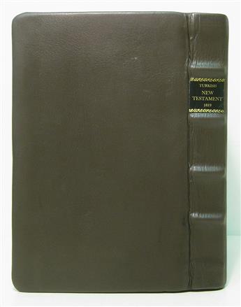 BIBLE IN OTTOMAN TURKISH.  Kitab ül-Ahd ül-Cedid.  1819